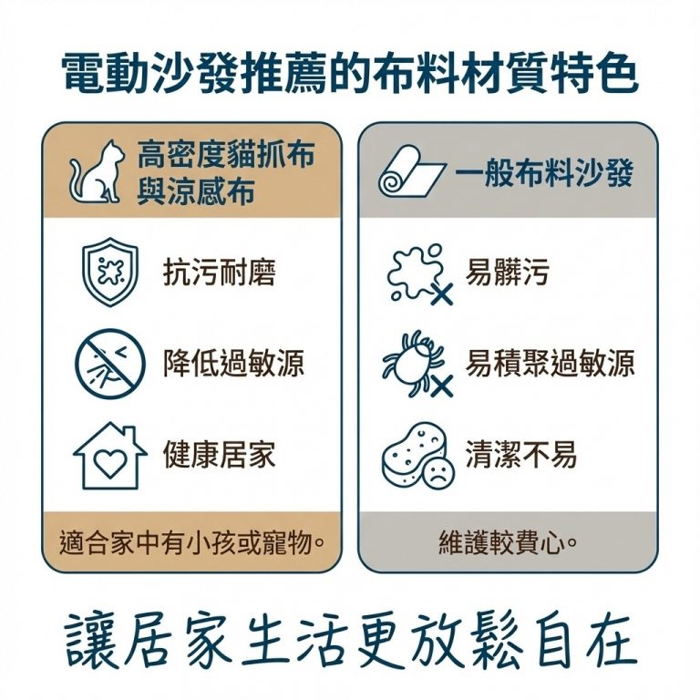 大漢家具電動沙發可選用不同材質的表布,適合不同家庭的需求