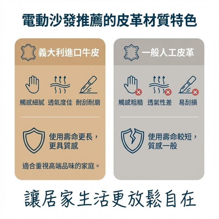 大漢家具選用義大利進口皮革,比一般廠商的皮革更舒適耐用